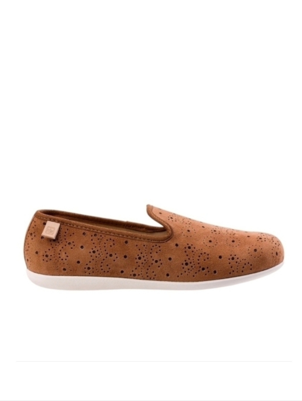 NEW Spenco Paisley Tan Brow Suede Ballet Flats Women's Size 9.5 D